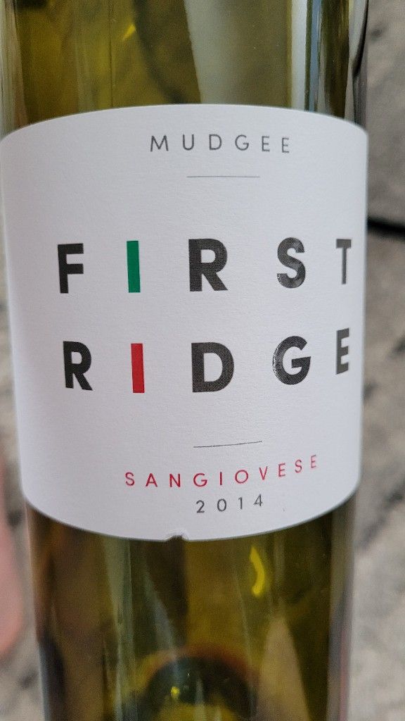 First Ridge Wines 2014 First Ridge Sangiovese, Australia, New South Wales, Central Ranges ...