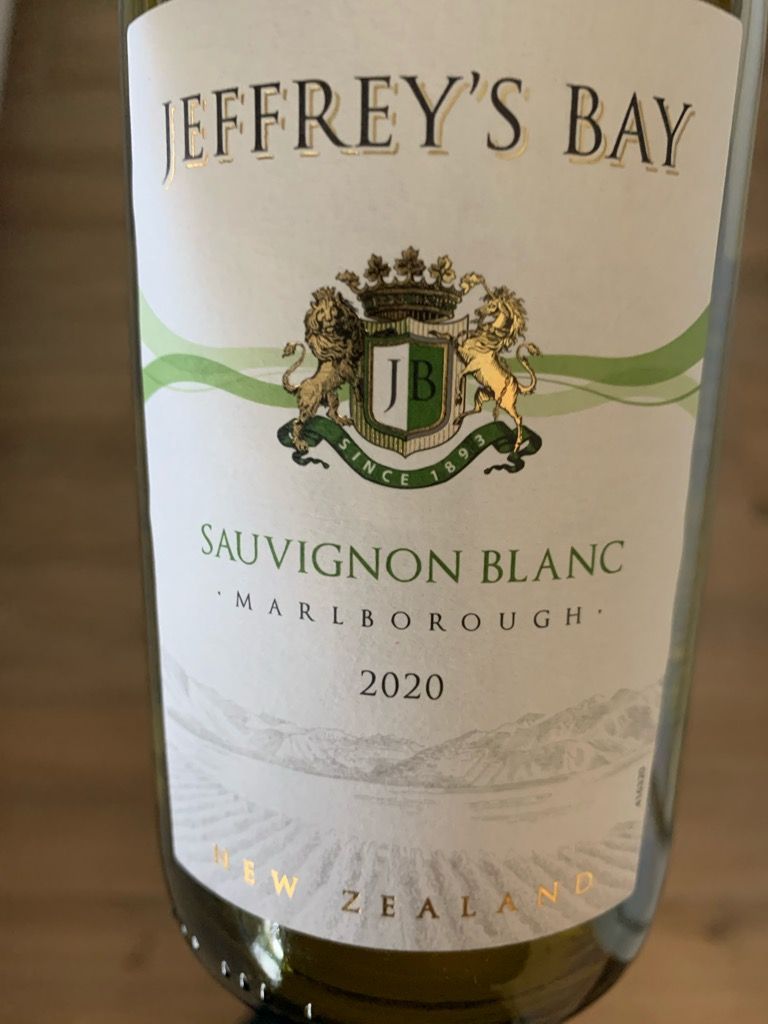 2020 Jeffrey's Bay Sauvignon Blanc, New Zealand, South Island