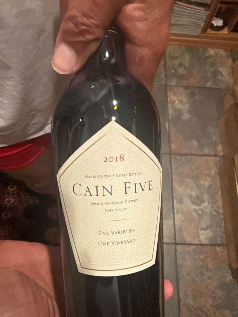 2018 Cain Vineyard & Winery Cain Five - CellarTracker