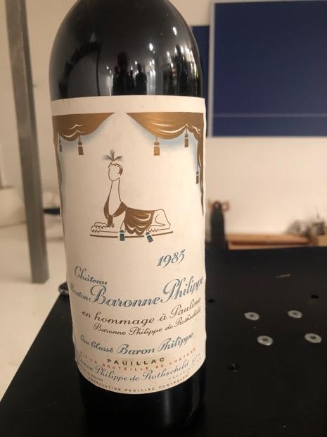 1986年Château Baronne Philippe 1986 Château Mouton-Baronne-Philippe en hommage à Pauline