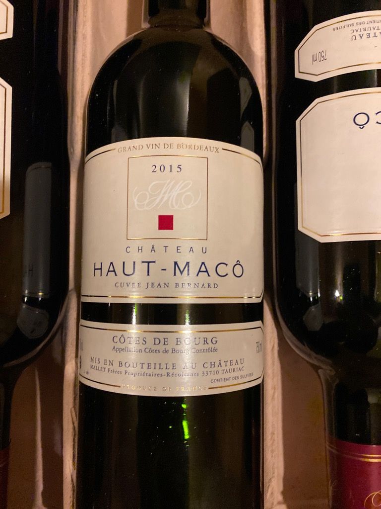 2016 Château Haut-Macô Cuvée Jean-Bernard, France, Bordeaux, Côtes de ...