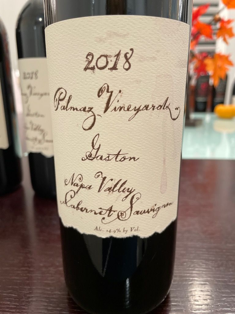 2018 Palmaz Vineyards Cabernet Sauvignon Gaston - CellarTracker