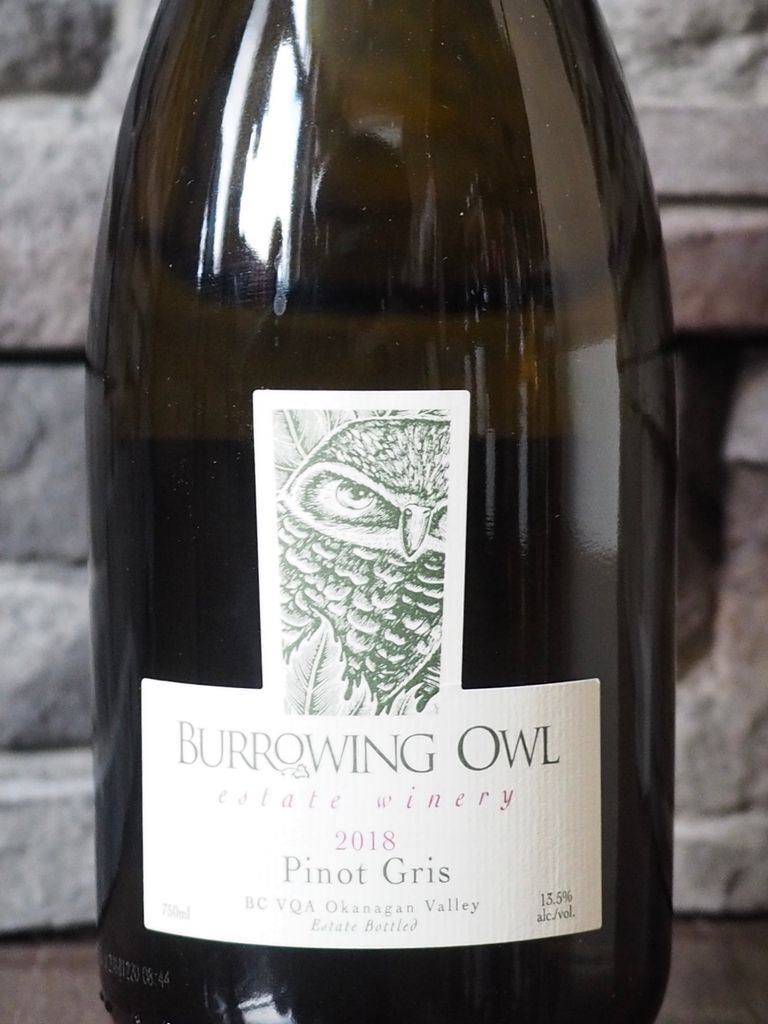 2018 Burrowing Owl Pinot Gris, Canada, British Columbia, Okanagan