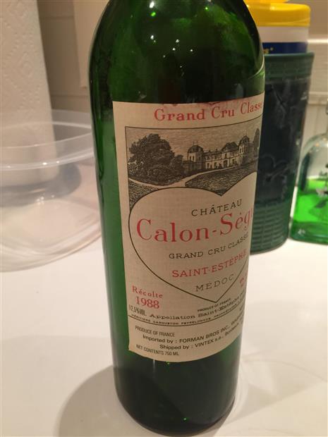 1989 Château Calon-Ségur - CellarTracker