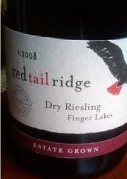 Red Tail Ridge Riesling 2008 Red Tail Ridge Winery Dry Riesling RTR Estate Vineyard, USA, New ...