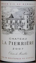 2007 Château La Pierriere - CellarTracker