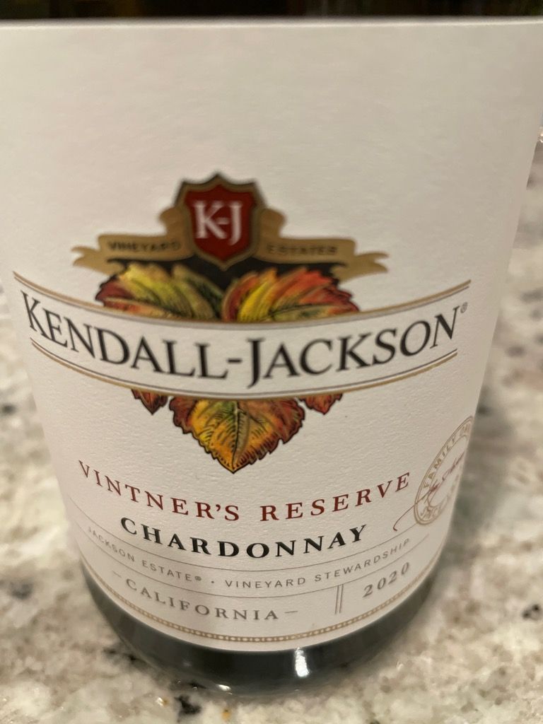 2020 KendallJackson Chardonnay Vintner's Reserve, USA, California