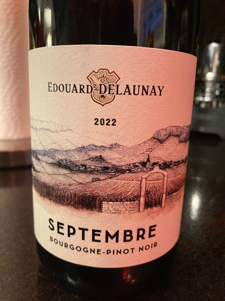 2022 Edouard Delaunay & Ses Fils Pinot Noir Bourgogne Septembre
