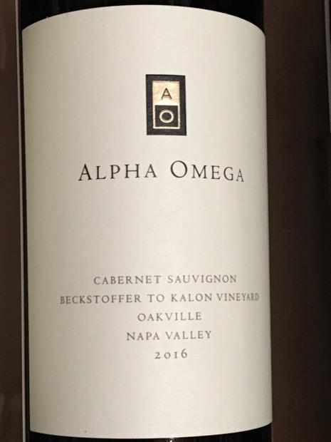 2016 Alpha Omega Cabernet Sauvignon Beckstoffer To Kalon Vineyard Usa California Napa Valley Oakville Cellartracker