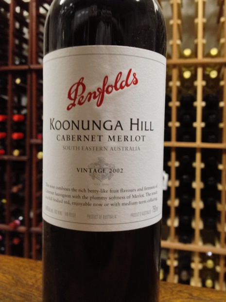 2002 Penfolds Cabernet Merlot Koonunga Hill Australia South Australia Cellartracker