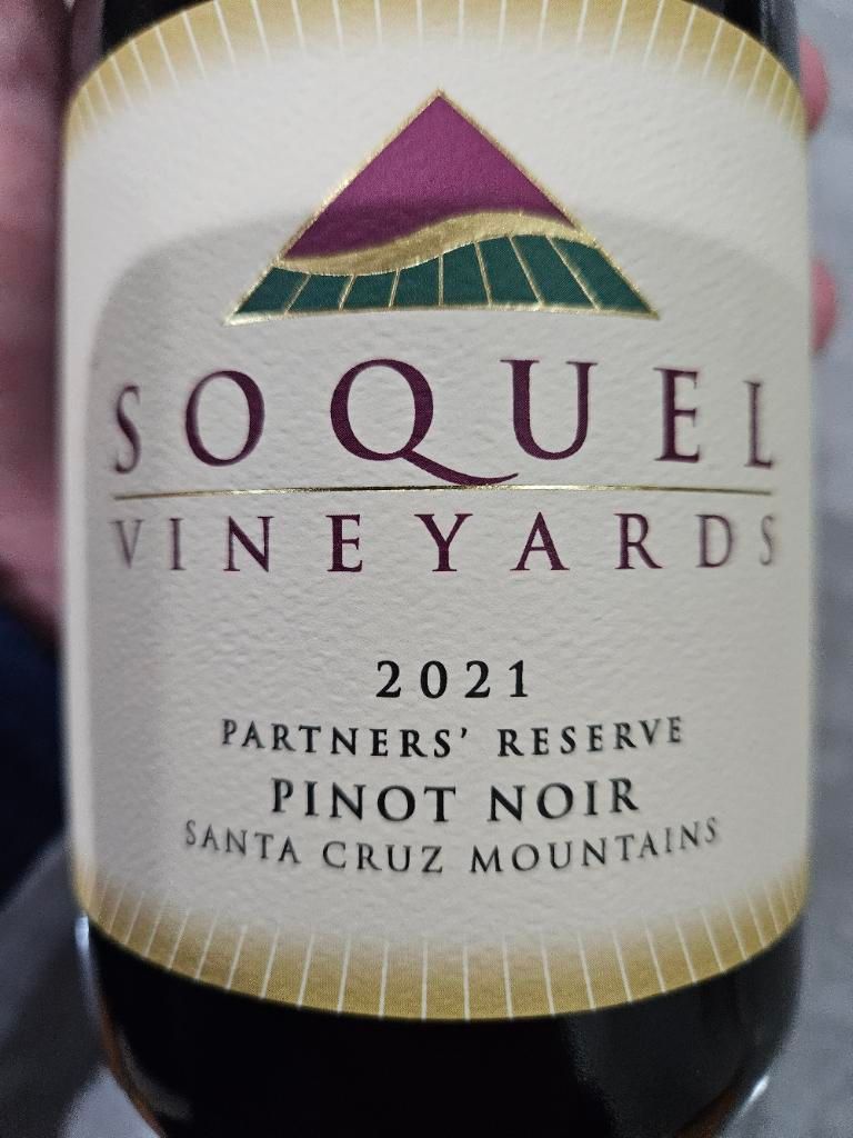 2021 Soquel Vineyards Pinot Noir Partners' Reserve Estate, USA