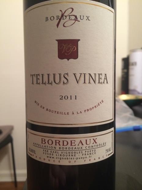 2011 Vignobles Pueyo Tellus Vinea - CellarTracker