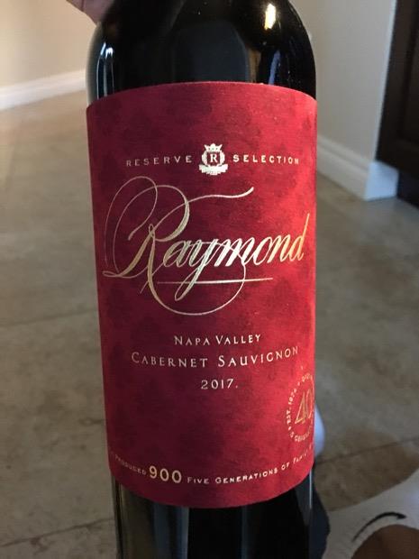 Reserve Cabernet Raymond Red Wine 2017 Raymond Vineyards 2017