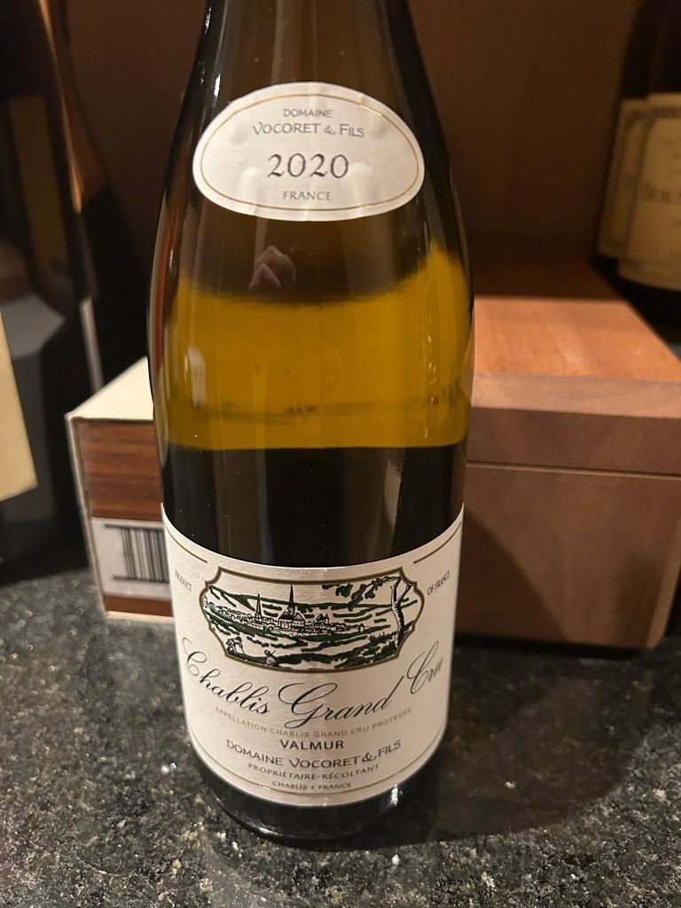 Vocoret 2020 Domaine Vocoret et Fils Chablis Grand Cru Valmur, France, Burgundy ...