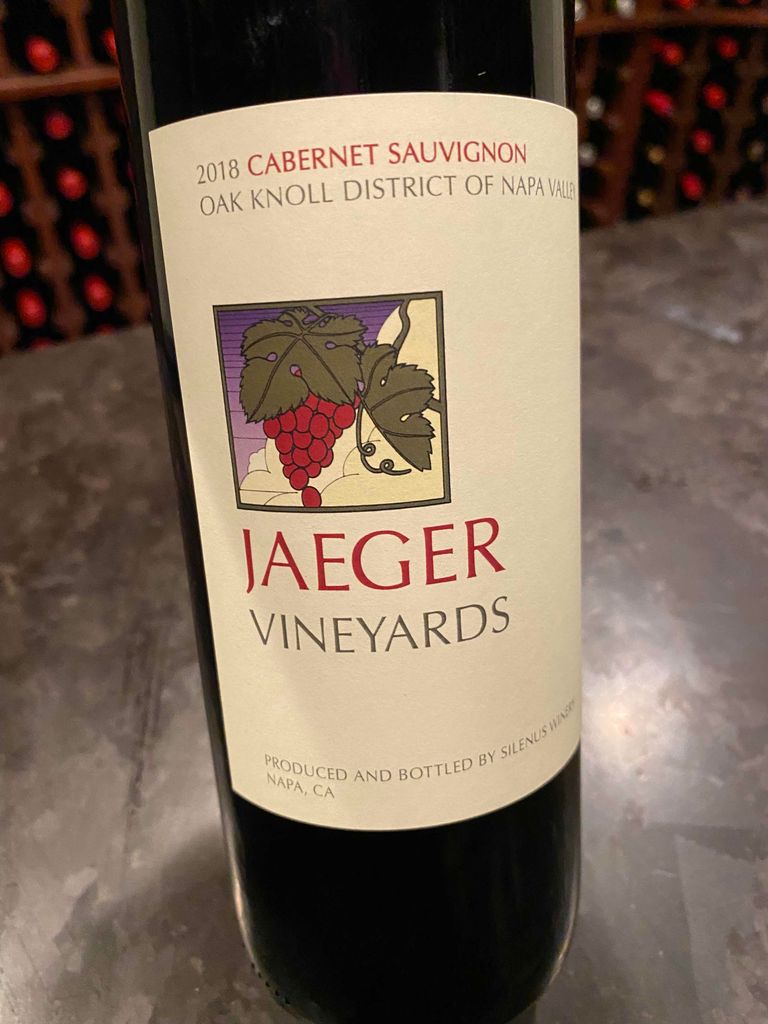 2018 Jaeger Vineyards Cabernet Sauvignon, USA, California, Napa Valley ...