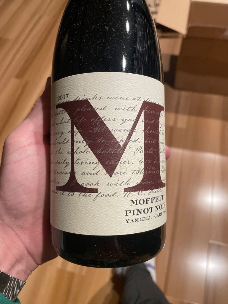 2019 Moffett Vineyards Pinot Noir, USA, Oregon, Willamette Valley