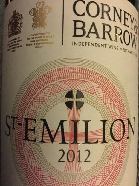 2012 Clemenceau St. milion Corney Barrow CellarTracker