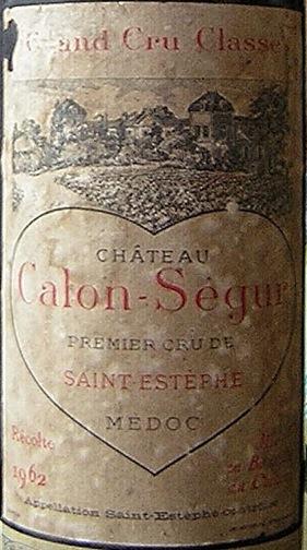 1962 Château Calon-Ségur - CellarTracker