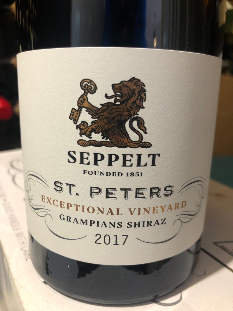 2017 Seppelt Shiraz St Peters, Australia, Victoria, Western Victoria 