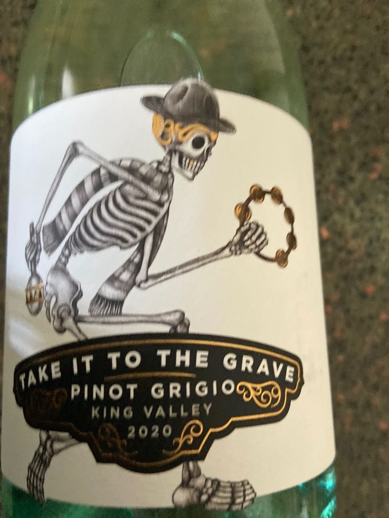 NV Fourth Wave Wine Partners Pinot Grigio Take it to the Grave, Australia, New South Wales