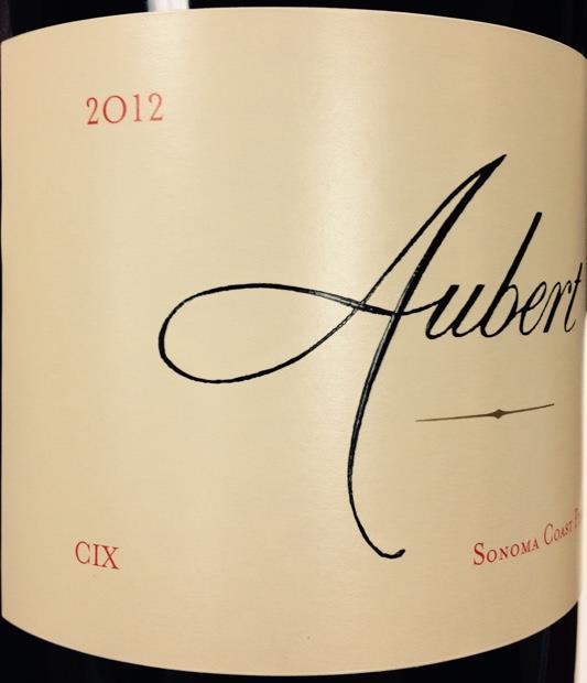 2012 Aubert Pinot Noir CIX Estate Vineyard, USA, California