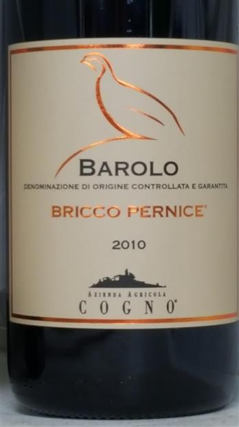 2010 Elvio Cogno Barolo Bricco Pernice - CellarTracker