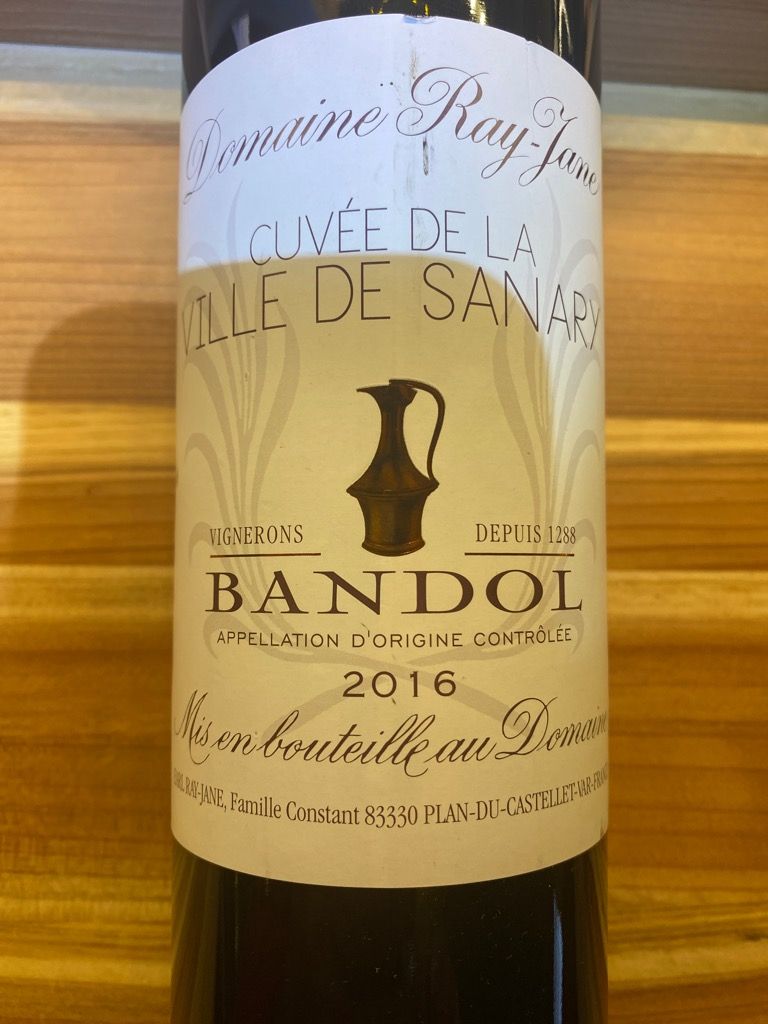 2016 Domaine RayJane Bandol Cuvée de la ville de Sanary, France