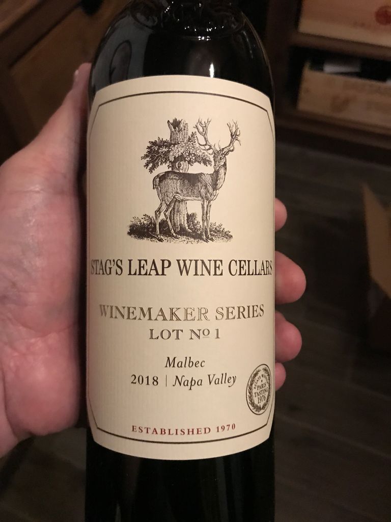 2018 Stag's Leap Wine Cellars Malbec Winemaker Series Lot 1, USA ...