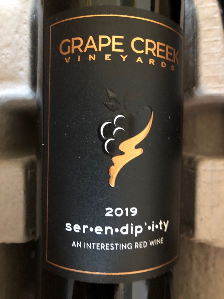 2019 Grape Creek Vineyards Serendipity, USA, Texas, Texas Hill Country ...