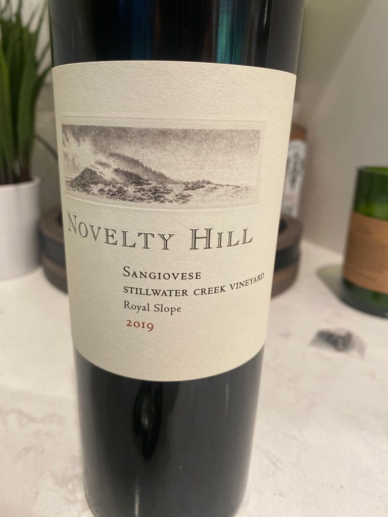 2019 Novelty Hill Winery Sangiovese Stillwater Creek Vineyard, USA, Washington, Columbia Valley