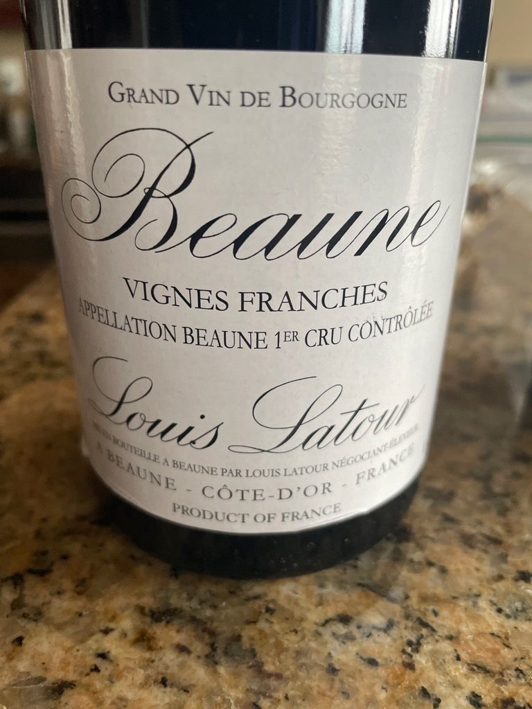 2022 Louis Latour Beaune 1er Cru Vignes Franches - CellarTracker