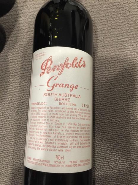 2002 Penfolds Grange - CellarTracker