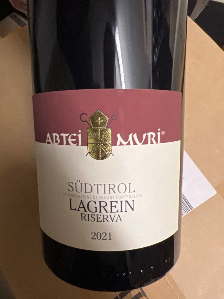 Muri Gries Lagrein Riserva Abtei Muri Italy Trentino Alto Adige Alto Adige Alto Adige