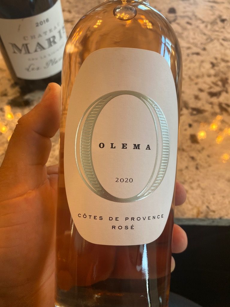 2020 Olema Côtes de Provence Rosé, France, Provence, Côtes de Provence