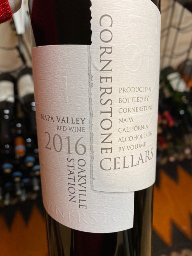2016 Cornerstone Cellars Oakville Red Wine, USA, California, Napa