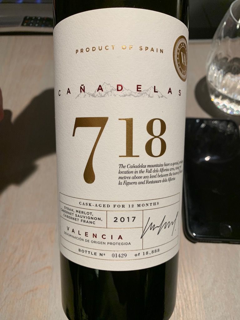 2018 718 Cañadelas CellarTracker Finca -