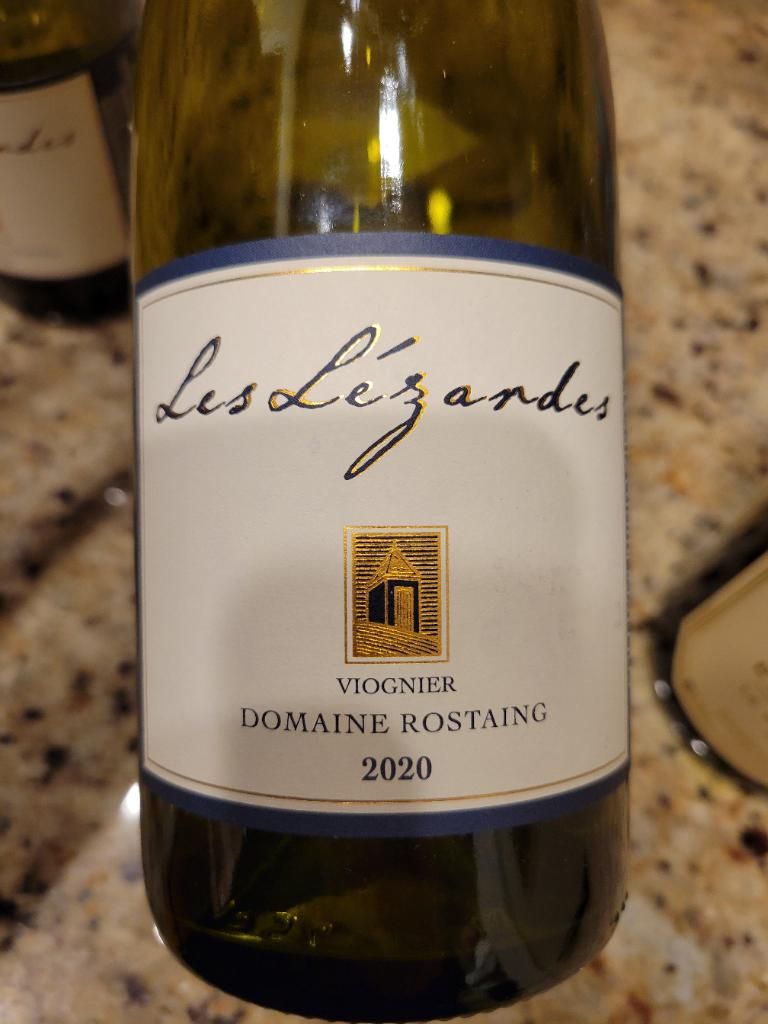 2020 Rene Rostaing Viognier Les Lézardes, France, Rhône, Northern Rhône, Vin de Pays des