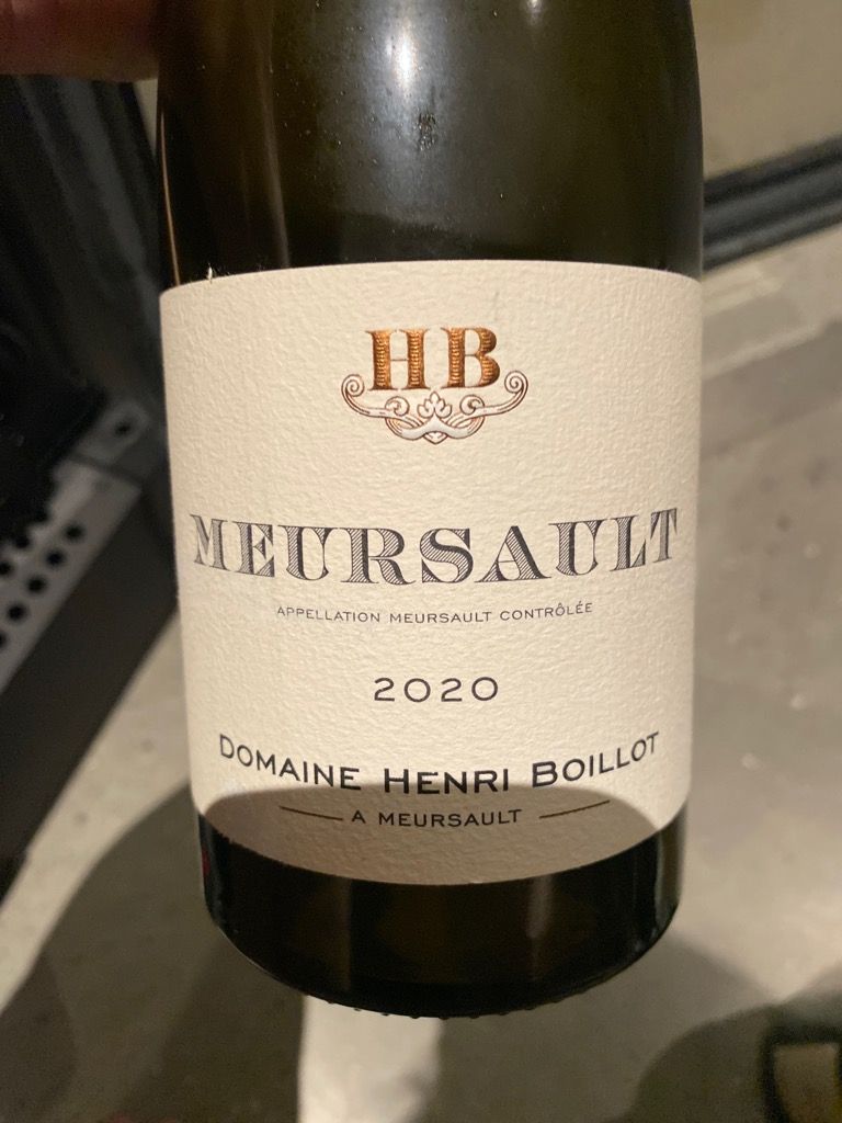 2020 Henri Boillot Meursault - CellarTracker