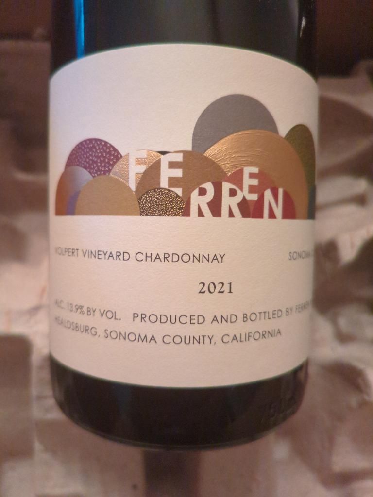 2021 Ferren Wines Chardonnay Volpert Vineyard, USA, California, Sonoma ...