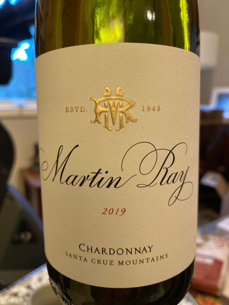 Martin ray Santa cruz mountain reserve bald mountain Chardonnay glass 750ml (729722001019)