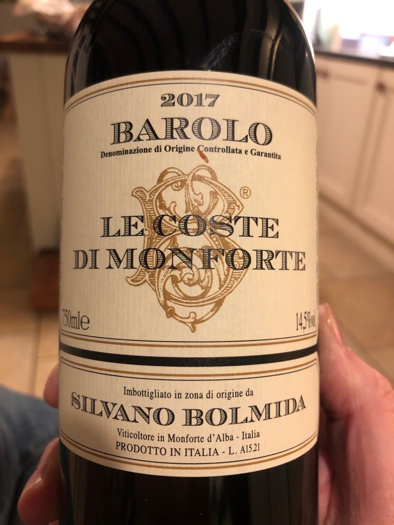 2017 Silvano Bolmida Barolo Le Coste di Monforte, Italy, Piedmont ...