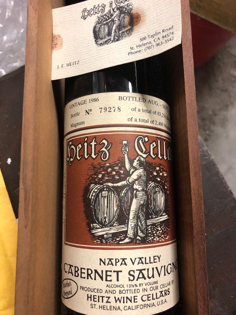 1986 Heitz Cellar Cabernet Sauvignon Martha's Vineyard - CellarTracker