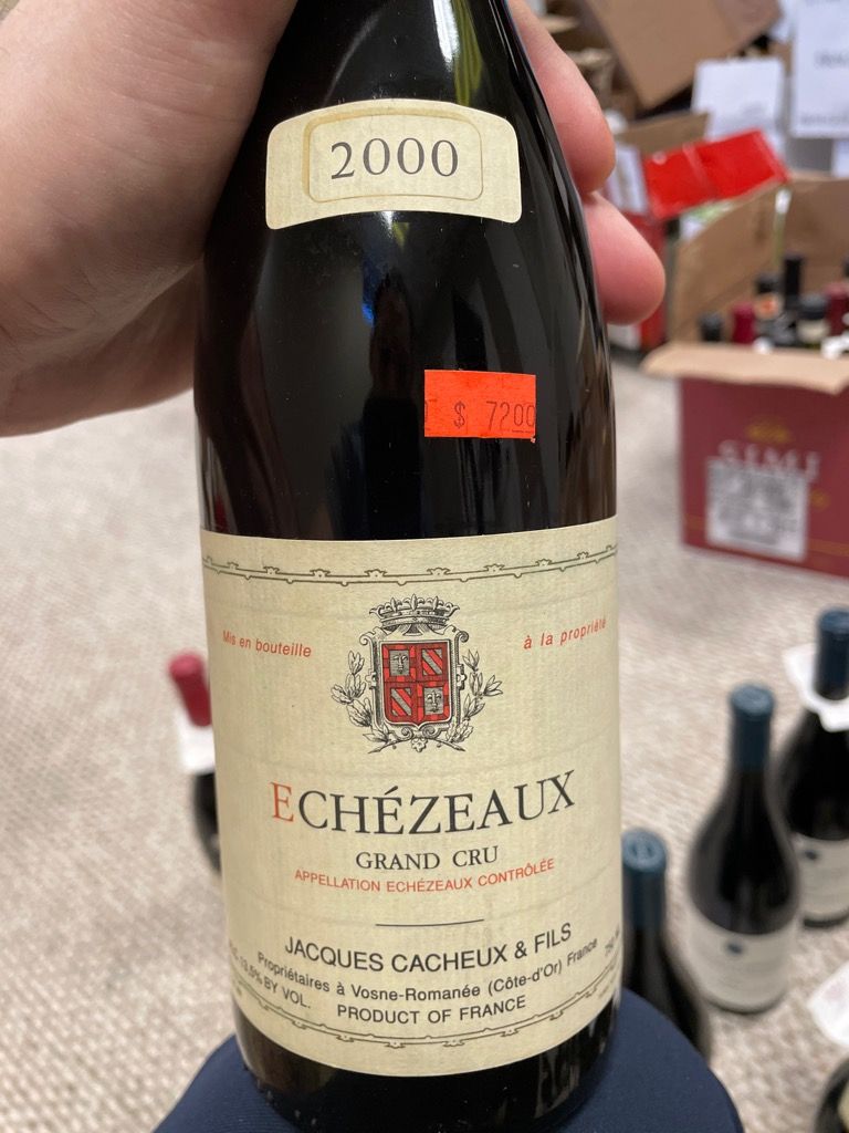 2000 Jacques Cacheux & Fils Echezeaux, France, Burgundy, Côte de Nuits ...