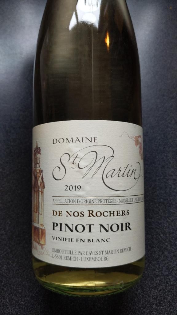 2019 Domaine St Martin Pinot Noir Vinifi en blanc De Nos Rochers