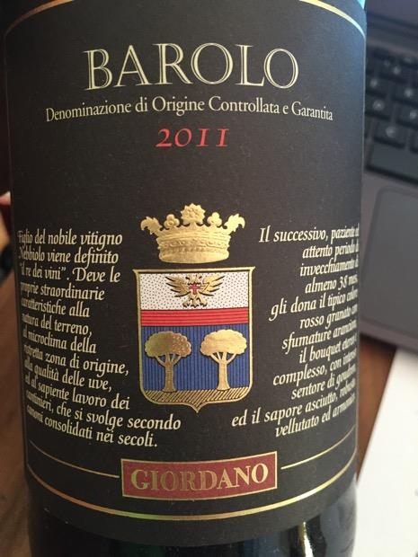 1988 Giordano Barolo - CellarTracker