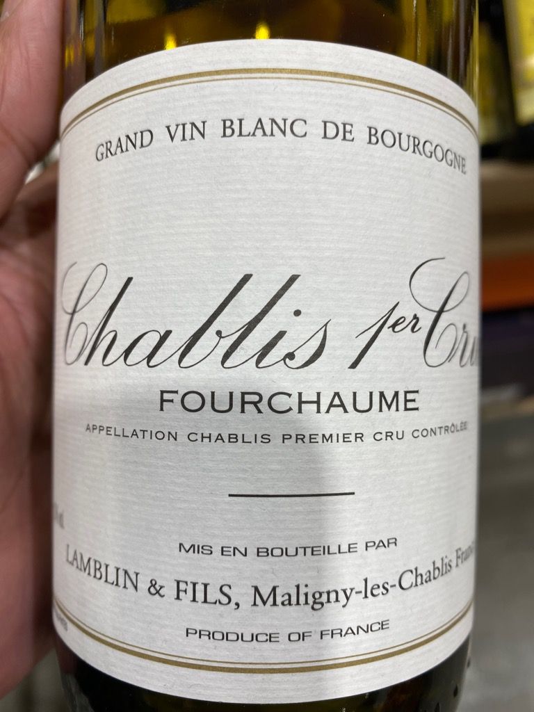 2022 Lamblin & Fils Chablis 1er Cru Fourchaumes, France, Burgundy ...