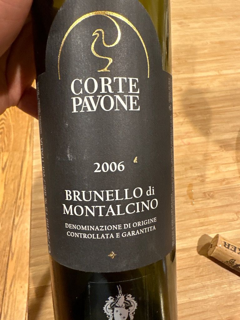 2007 Tenuta Corte Pavone Brunello di Montalcino, Italy, Tuscany ...