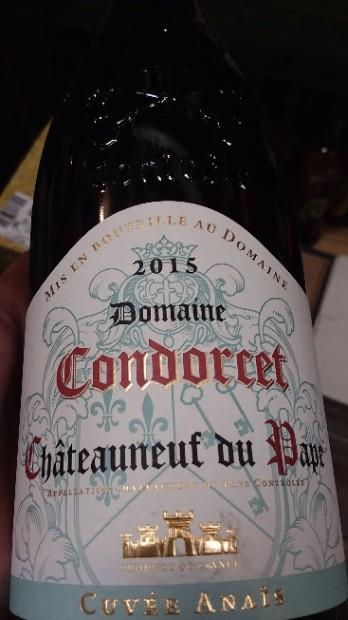 2015 Domaine Condorcet Châteauneuf-du-Pape Cuvée Anaïs