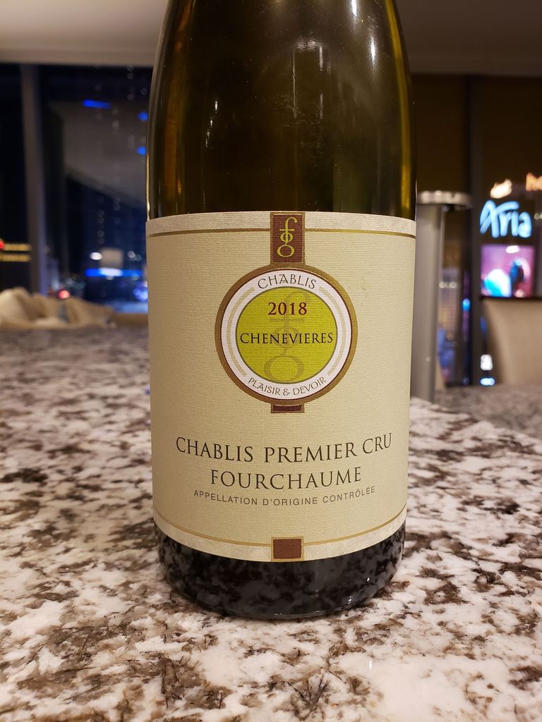 2018 Domaine des Chenevières Chablis 1er Cru Fourchaume, France