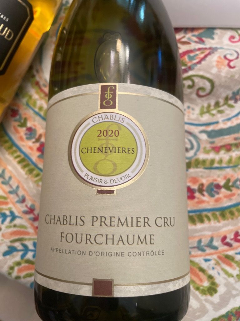 2020 Domaine des Chenevières Chablis 1er Cru Fourchaume, France